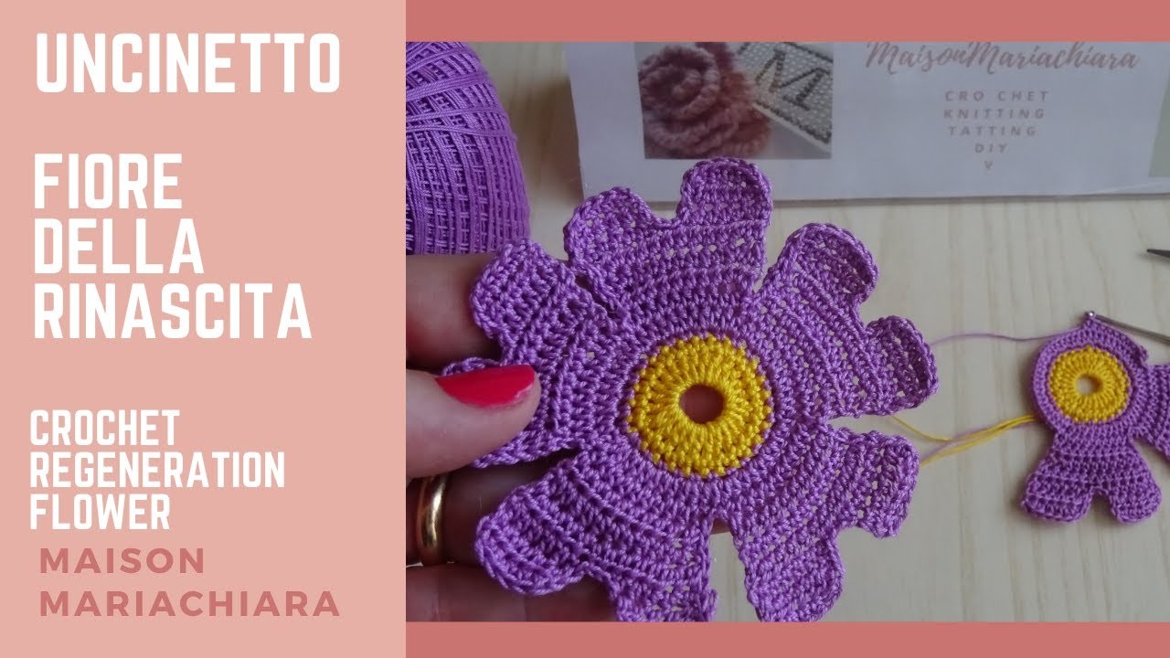 Uncinetto Fiore della Rinascita Crochet Regeneration Flower Ganchillo Flor maisonmariachiara