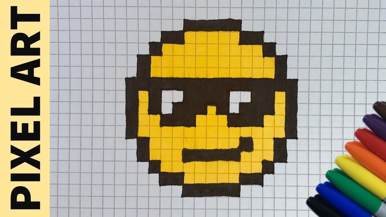 Come Disegnare Emoji Pixel Art | How to Draw Emoji PIXEL ART