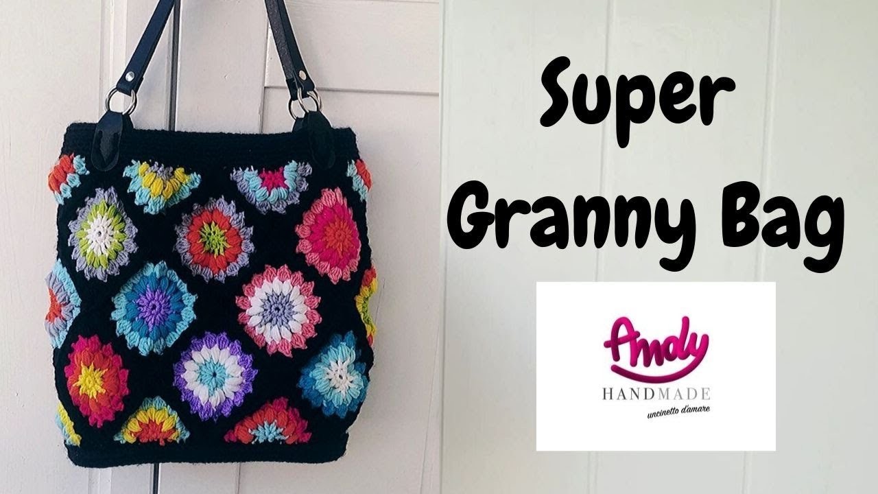 Tutorial borsa Granny Bag Seventies uncinetto semplice
