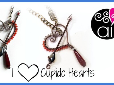 I love Cupido Hearts | Tutorial Tecnica Wire | Cuore Trafitto | Chiusura a T