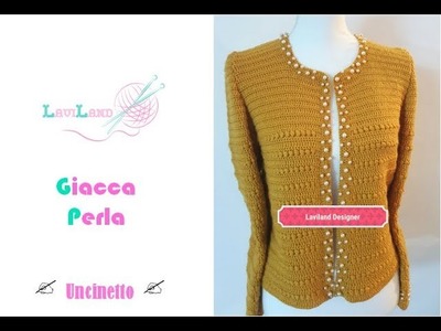 Giacca Perla-Modello Chanel (parte 1 di 2) Crochet Pearl Jacket