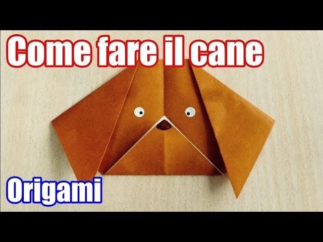 Come fare il cane. Origami. L'arte di piegare la carta.