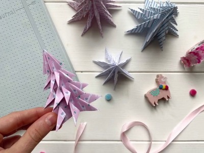 Origami Christmas Tree. Tutorial Albero di Natale