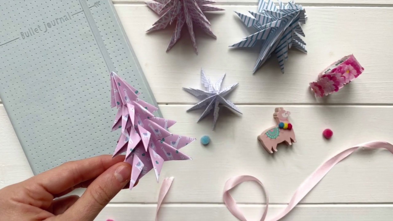 Origami Christmas Tree. Tutorial Albero di Natale