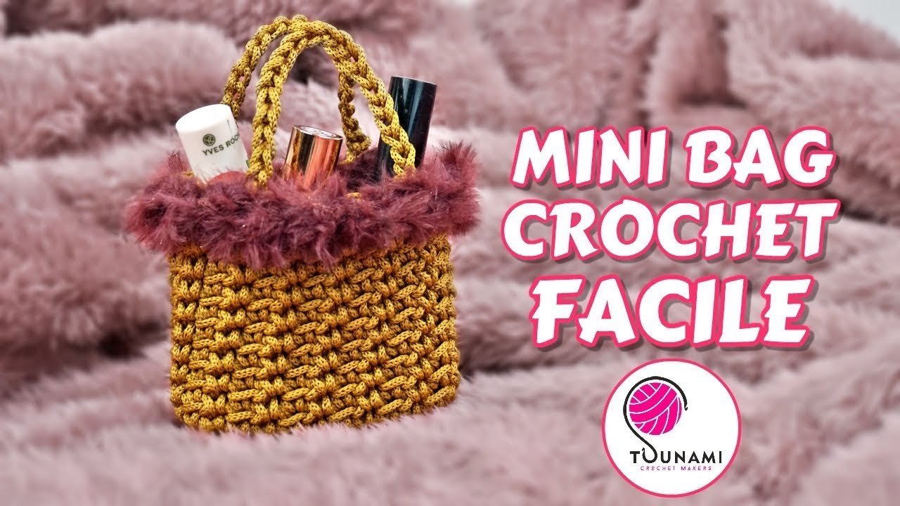 TUTORIAL mini bag uncinetto - PUNTO RISO - Crochet easy bag