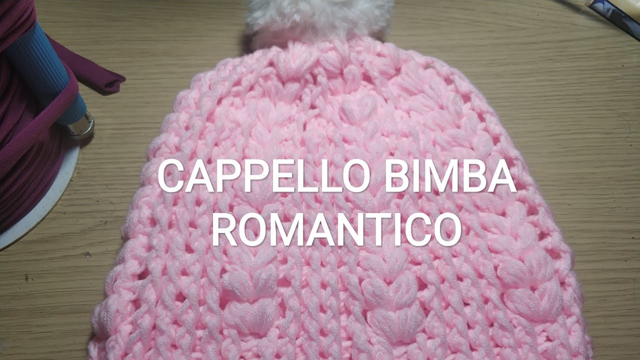 Cappello bimba romantico