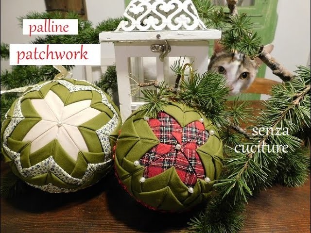 Facili palline patchwork senza cuciture