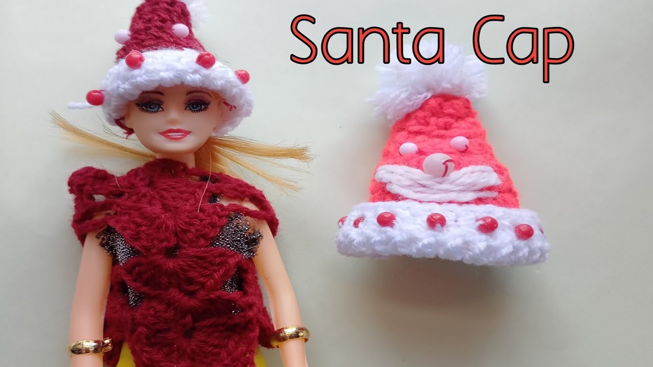 Santa Claus cap| centa ki topi banana| senta cap crochet# Santa ki topi banane ki vidhi