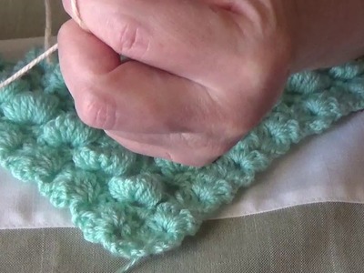 Tutorial a crochet di scialle con punto ma BOTTONCINO