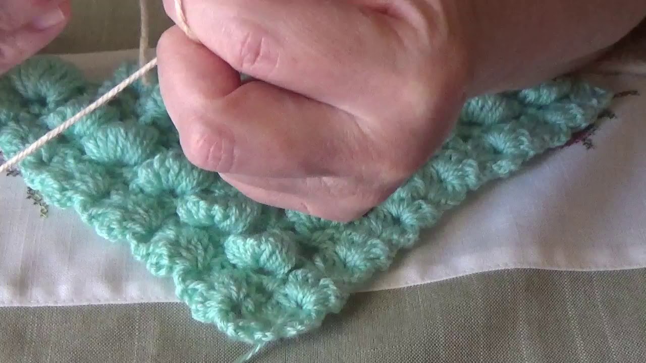 Tutorial a crochet di scialle con punto ma BOTTONCINO