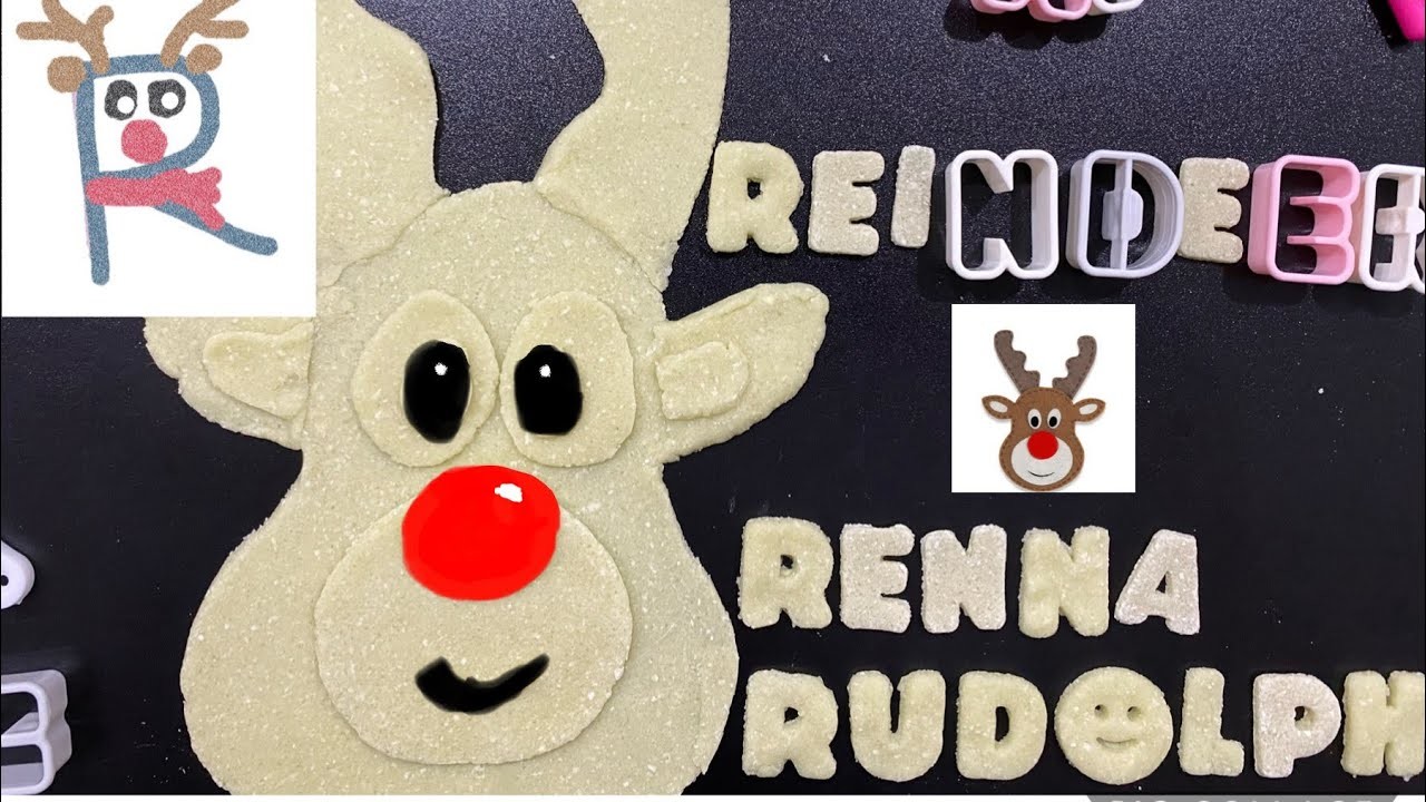 Lettera R come Renna #Rudolph ???? lavoretto di #Natale per #bambini in pasta di sale