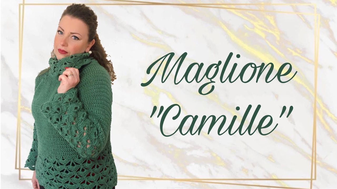 Maglione "Camille" ||maglione top down all'uncinetto ||maglione all'uncinetto facile