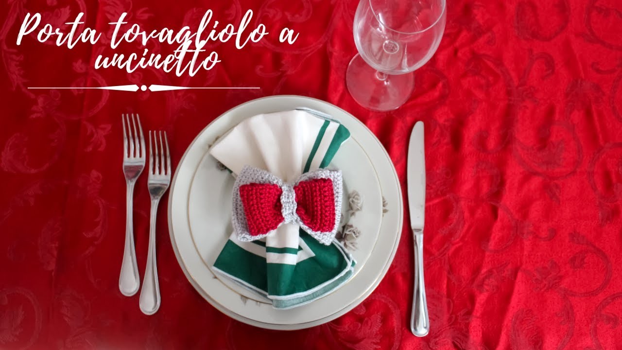 Speciale Natale: Fiocco porta Tovagliolo | Uncinetto TUTORIAL