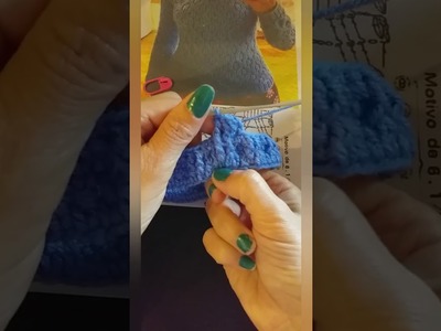 Maglia ' Spiga" a crochet ,1 video