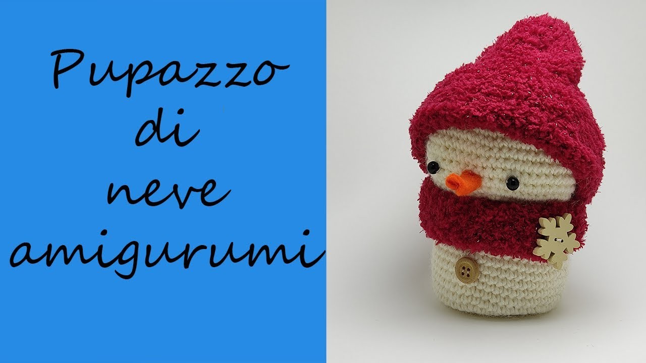 Pupazzo di neve amigurumi