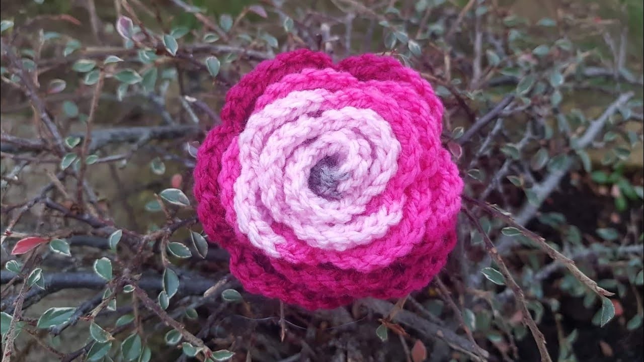 TUTORIAL: Rosa ad uncinetto facilissima.Uncinetto per principianti.Rosa ad uncinetto bellissima????