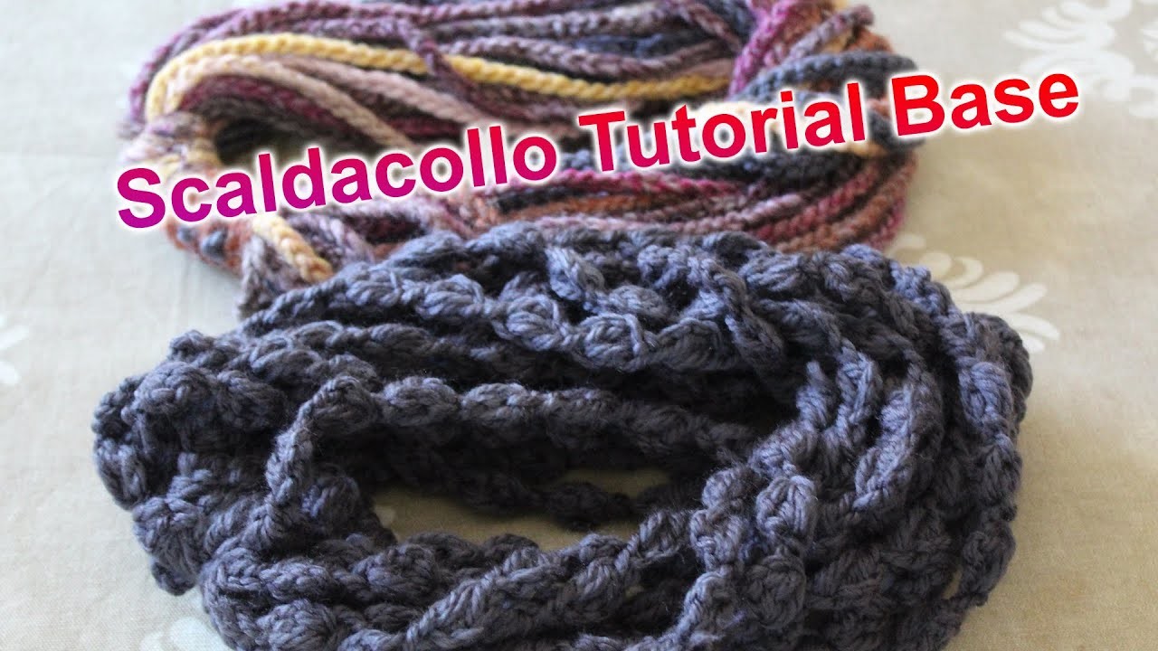 Scaldacollo all'uncinetto Tutorial Facile