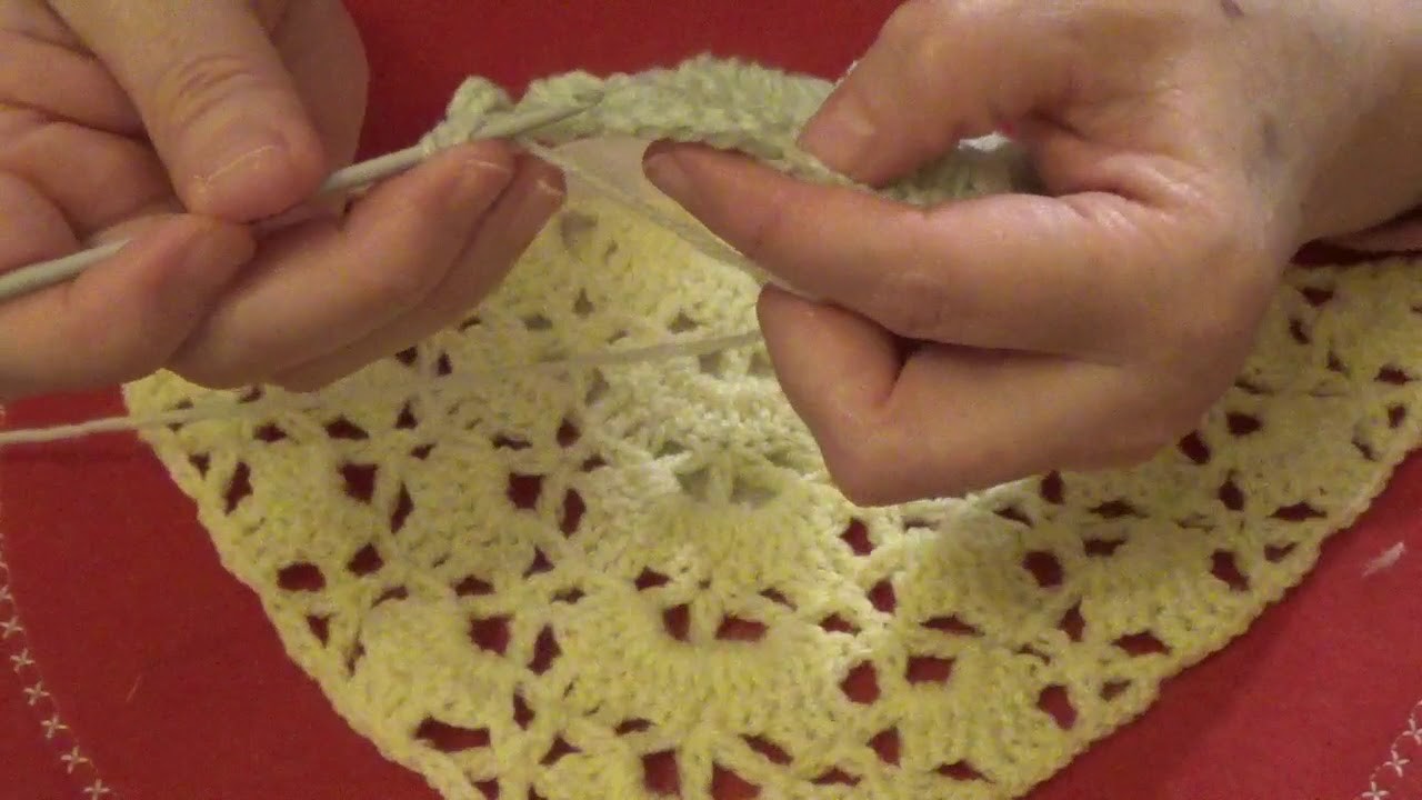 Tutorial a crochet di scialle a semicerchio punto VARIANTE PUNTO VIRUS