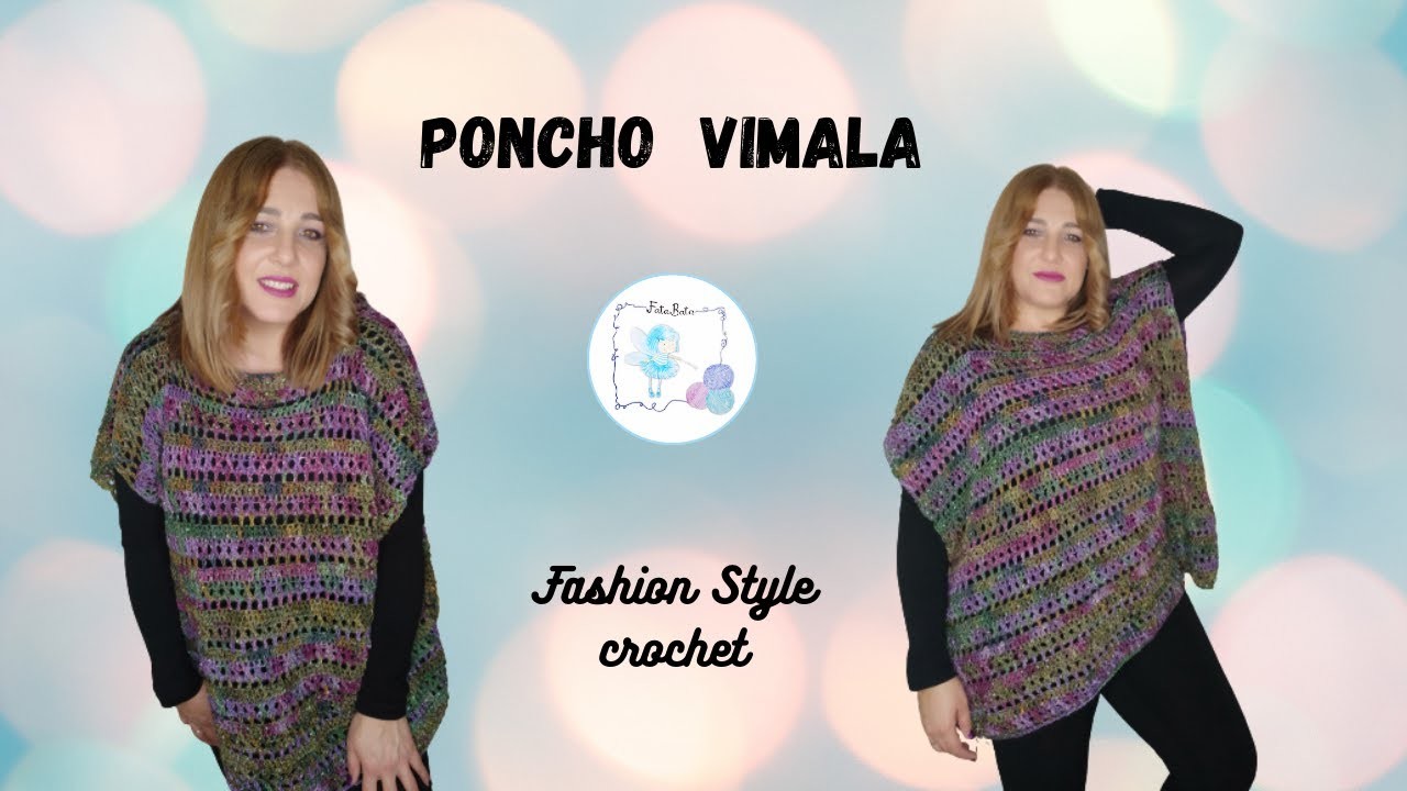 TUTORIAL: Poncho VIMALA all'uncinetto #ponchouncinetto #uncinetto #crochet #fattoamano #fatabata