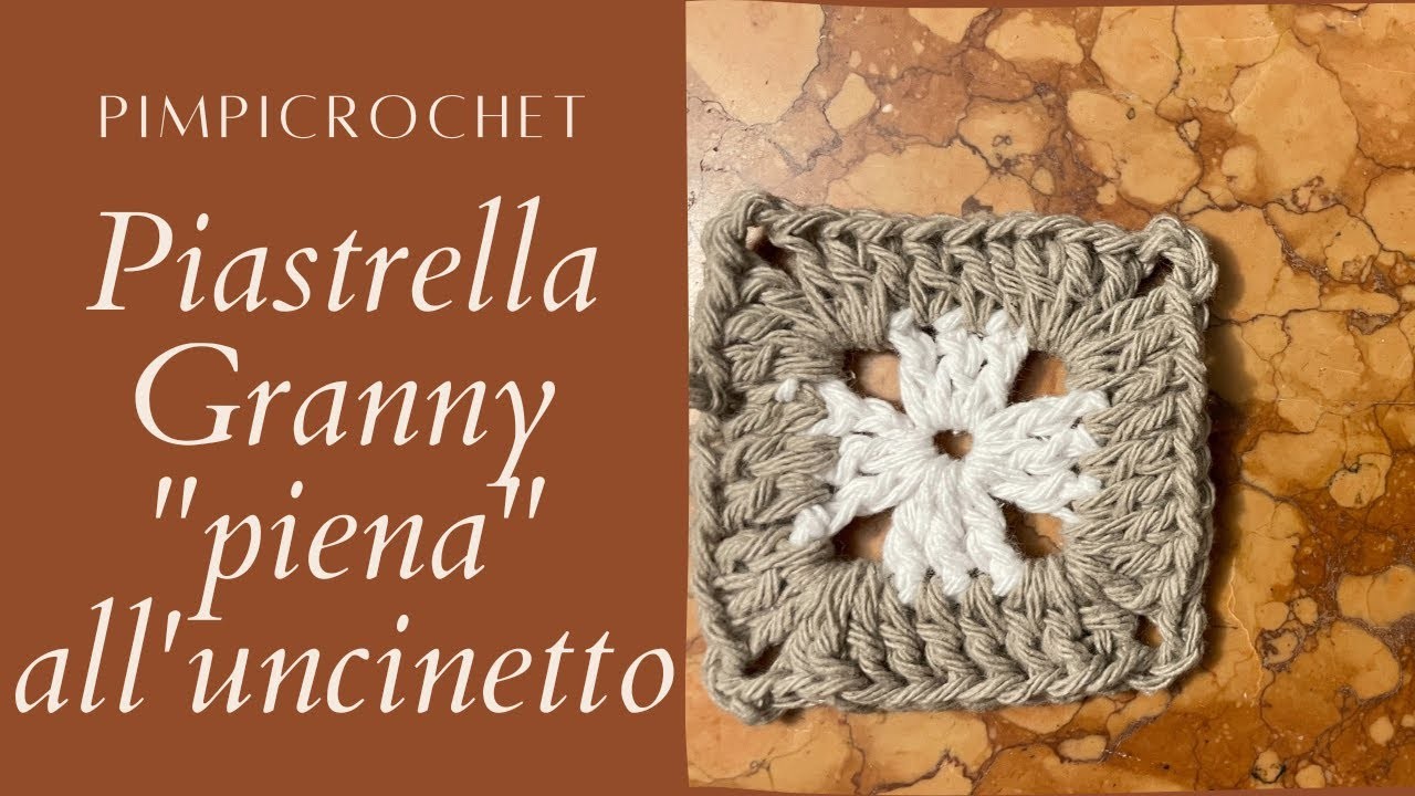 Piastrella Granny "Piena" all'uncinetto| PimpiCrochet|