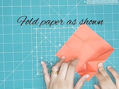 Napkin fold Card| handmade card| scrapbook| tutorial