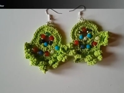 Orecchini in crochet liberty gioielli tessili handmade