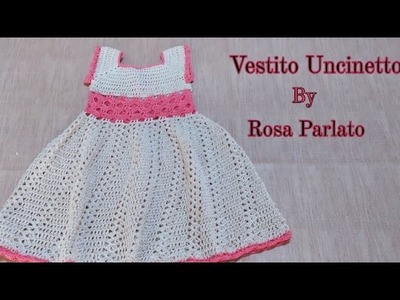 VESTITO NEONATA UNCINETTO Crochet baby girl dress