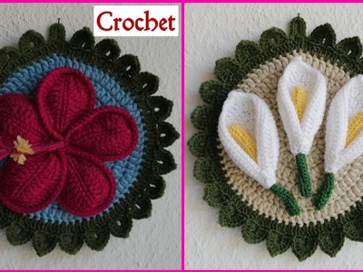 Crochet flowers Frame (Pattern)