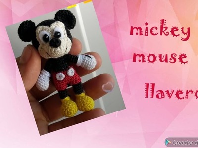 Mickey mouse llavero amigurumi crochet 3ra parte
