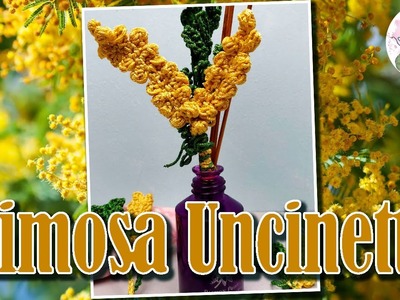 MIMOSA UNCINETTO TUTORIAL - tutorial come fare una mimosa all'uncinetto