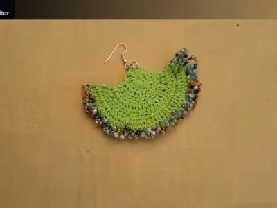 Orecchini in crochet dakota gioielli tessili handmade