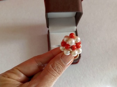 San Valentino. Il regalo più bello. Anello di Perle e Coralli