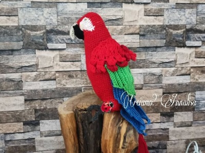 Amigurumi Pappagallo Ara uncinetto crochet parrot animal SUB ESP