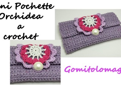 Mini Pochette Orchidea a crochet