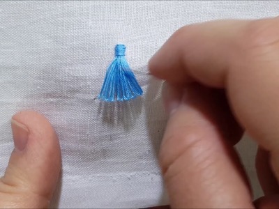 Nappina ricamata - Tutorial ricamo a mano  Embroidered Tassel - Hand Embroidery Tutorial