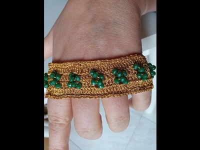 Tutorial Bracciale cayenne a uncinetto gioielli in filato handmade