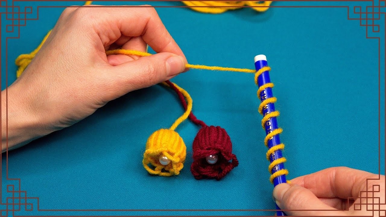 Un nuovo fantastico trucco per lavorare dei fiori a maglia, un'idea semplice.