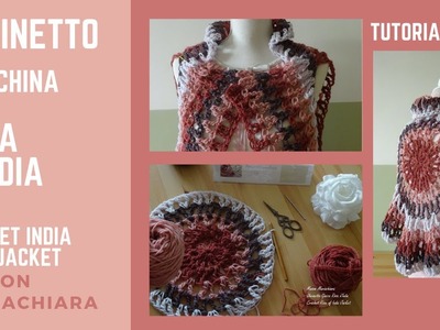 Uncinetto Rosa d'India Giacca #1 Crochet India Rose Jacket Ganchillo Blusa maisonmariachiara