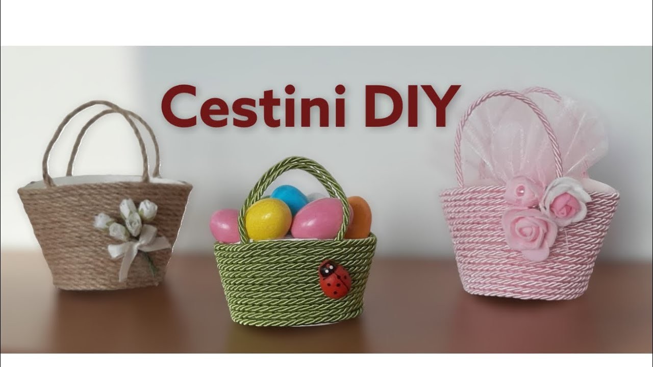 ????  ???? ???? CESTINO Facilissimo Fai da te (Easy Little Basket DIY)