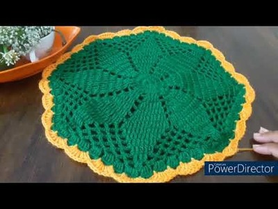 Thalposh design ,crosia thalpos design,crochet mat design,क्रोशिया थालपोस,