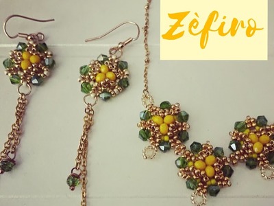 Tutorial Zèfiro orecchini. collana con cipollotti e Rocaille