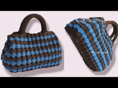 Bag *PRADY* - Punto Big Nocciolino ad Uncinetto. Crochet  #MelCBagsHandmade #VideoTutorial
