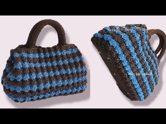 Bag *PRADY* - Punto Big Nocciolino ad Uncinetto. Crochet  #MelCBagsHandmade #VideoTutorial