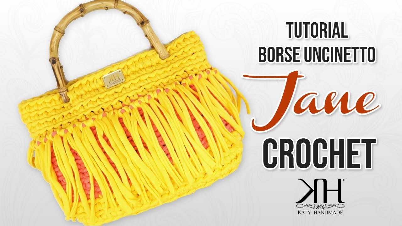 TUTORIAL BORSA UNCINETTO - "Jane" CROCHET BAG ♡ Katy Handmade