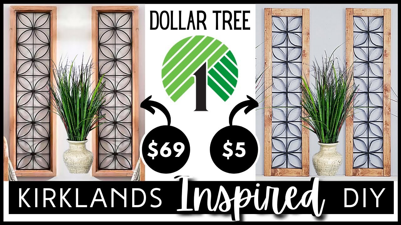 *NEW* KIRKLANDS INSPIRED DOLLAR TREE DIY | Wood & Iron Look | High End Home Decor | Look for Less!