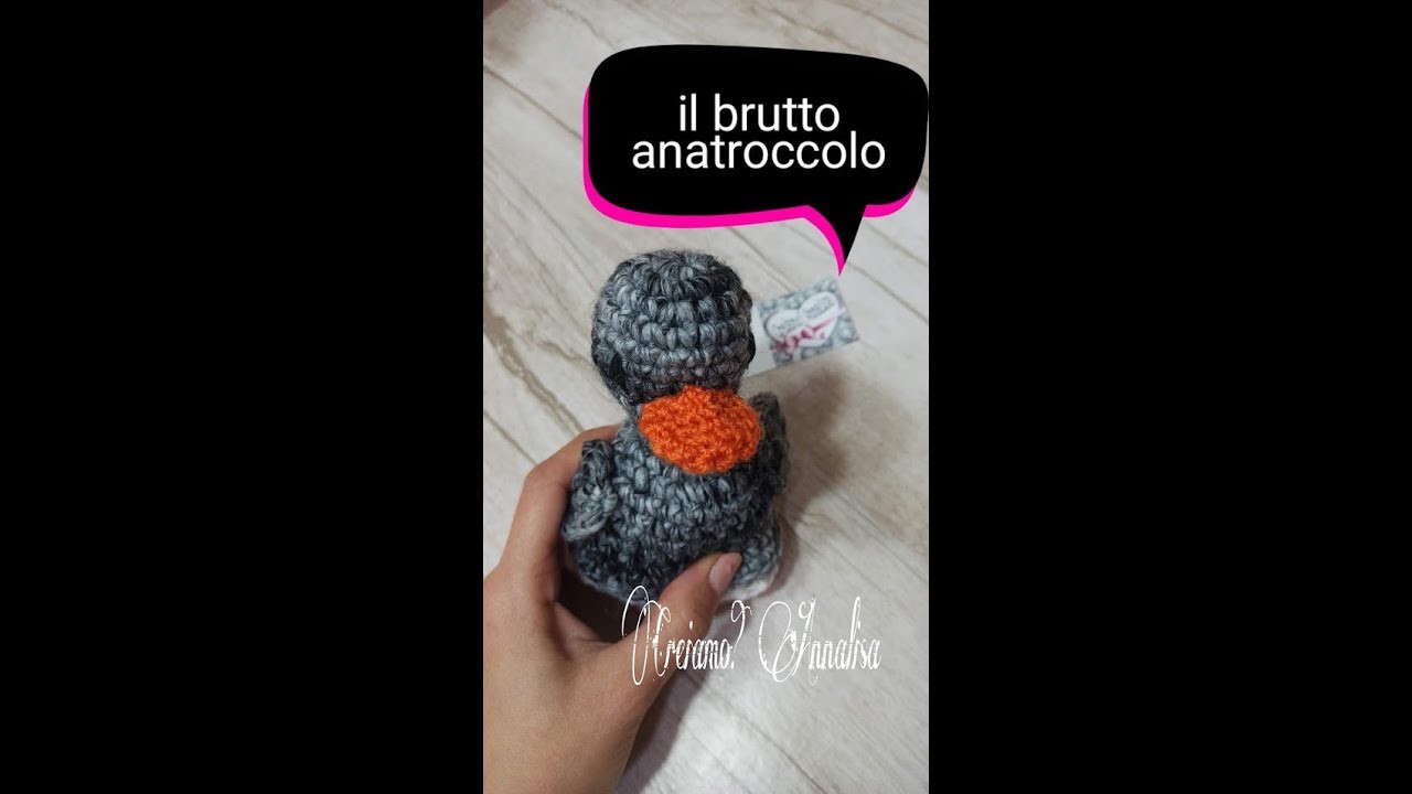 Amigurumi brutto anatroccolo e cigno uncinetto crochet reversibile duckling