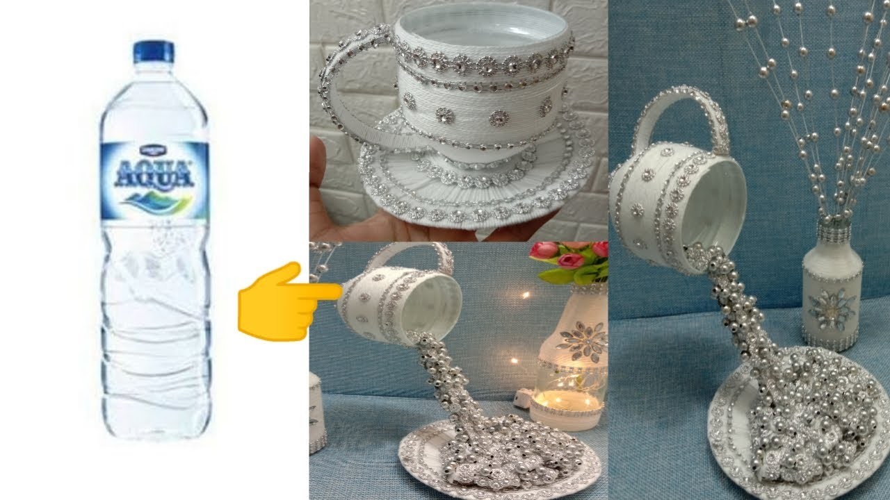 DIY|| How to Make Floating Tea Cup From Bottle Plastic || Cara Membuat Cangkir Tumpah