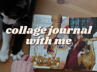 Collage Journal With Me. Scrapbooking Art Journal #VintageVibes | Sarasbluejournal