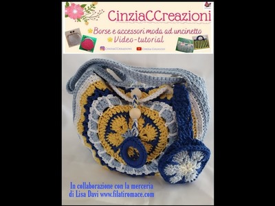 Borsa mandala  Vietri #tutorial #borsa #crochet #granny #mandala