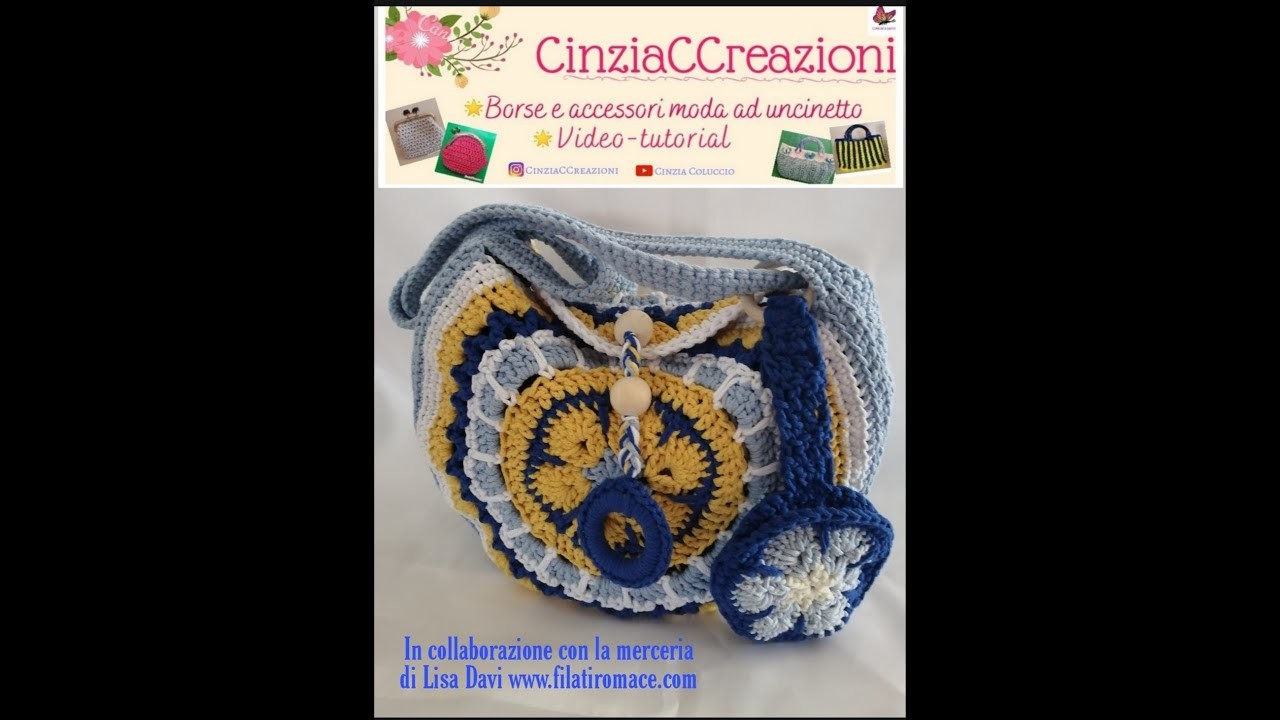 Borsa mandala  Vietri #tutorial #borsa #crochet #granny #mandala